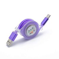 Junlai888 Colorful LED Light USB C Type-C Charger Date Cable Charging Cord (Purple)