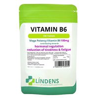 Lindens Vitamin B6 100mg 2-Pack 1 /Day 200 Tablets B-6 B 6