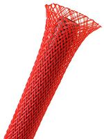 1.75" PET Expandable Braided Sleeving - Color: Red - Length: 10FT