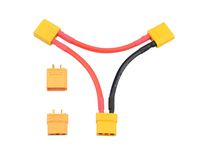 WMYCONGCONG 1 Pair XT90 Battery Connector and 1 PCS XT90 Battery Series Connector 10 Gauge Wire for RC Battery Helicopter Quadcopter