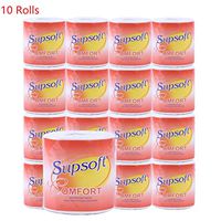 (In Stock) 3-Ply Paper Towel Rolls, White 10 Rolls Tissues Paper, Hand Towels,Fa repucial Super Soft Toilet Paper Wood Household and Commercial Toilet Paper (10 Rolls/a Lift)