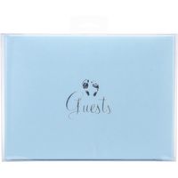 Darice 8.5-Inch-by-6-Inch Guest Book, Baby Blue