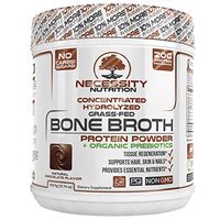 Bone Broth Chocolate Protein Powder - Natural & Pure | Paleo & Keto Friendly | Gluten Free, Low Carb & Non GMO Grass Fed Pasture Raised Bovine - Premium Gut Health