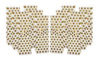 Sdootjewelry 50 Pieces Kraft Paper Wine Bags with Cotton Handles, Single Bottle Paper Tote Bags Bulk, Gold Metallic Foil Polka Dots Wine Bags for Weddings, Birthdays, Housewarming and Dinner Parties