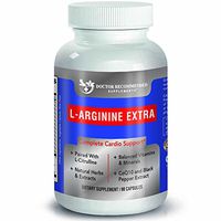 Doctor Recommended L-Arginine Supplement – Supports Muscle Mass – Improves Blood Flow – Nitric Acid Precursor – Blended with Vitamins and Cardio Support Ingredients – 100% Vegetarian – Made in USA