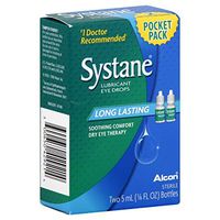 ALCON SYSTANE Long Lasting Dry Eye Lubricant Artificial Tear Drops - Pocket Pack - 2x5ml - Buy Packs and SAVE (Pack of 2)