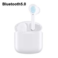 True Wireless Earbuds, TWS Bluetooth 5.0 Touch Control Headset Movement Waterproof Built-in Microphone Noise Reduction 16H Playback time 3D Stereo Suitable for iOS and Android White
