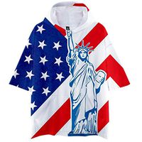 Tank Top Tees,SuperUS Men SummerAmerican Flag T-Shirts Hooded Flag Printed Sports Shirts Pure Large Size Male Blouse Tops