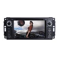 MCWAUTO Car Stereo GPS DVD Player for Dodge Ram Challenger Jeep Wrangler JK Head Unit Single Din 6.2" Touch Screen Indash Radio Receiver with Navigation Bluetooth/3G