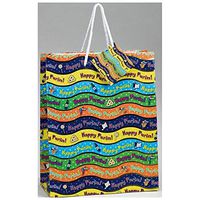 Rite -Lite Judaica Purim Gift Bag with Gold Foil Accents with Gift Tag