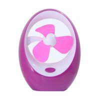 Jia Jia Trade Mini Fan Portable USB / Cute Shape batteried Fan Desktop Desk traval fans for laptop room office outdoor travel (Purple)
