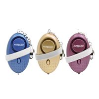 MYPRINCESS Portable Self Defense Personal Alarm 3 Pack 130DB Personal Security Alarm Keychain with LED Lights,Emergency for Women,Men,Student,Elderly,Children (Gold Purple Blue)
