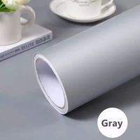 Gray Self-Adhesive Wallpaper SelfAdhesive Film Stick Paper Easy to Apply Peel And Stick Wallpaper Stick Wallpaper Shelf Liner Table and Door Reform 15.75 Inch By 9.8 Feet