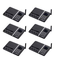 Wireless Intercom System,SAMCOM FTAN30A 20-Channel Build-in Battery Intercom System for Home Office, Baby Elderly Monitor (Pack of 6)