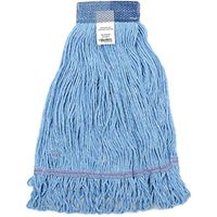 Looped Mop Head, Blue, Wide Band,Medium