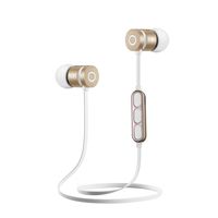 GBSELL Wireless Bluetooth In-Ear Stereo Waterproof Sports Earbuds Headphones Headsets For iPhone Samsung LG IPAD (Gold)