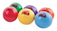 Sportime Multi-Purpose Inflatable All-Balls, 4 Inches, Set of 6, Assorted Colors - 020502