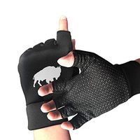 Men Women American Bison Buffalo Fingerless Gloves for Computer Typing and Daily Work