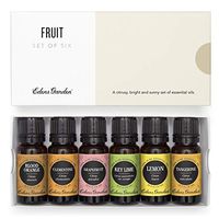 Edens Garden Fruit Essential Oil 6 Set, Best 100% Pure Aromatherapy Fruity Citrus Kit (For Diffuser- Energy & Weight Loss), 10 ml