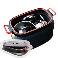 Collapsible Bucket 37L, Portable Outdoor Folding Pail Fishing Cleaning Bucket Car Wash Bucket Car Retractable Trash cans Household Folding Bucket for Hiking/Camping/House/Working Picnic/Traveling