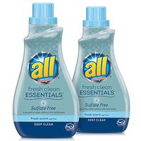 all Fresh Clean Essentials Laundry Detergent, Sulfate Free, Fresh Scent, 30 Fluid Ounces, 2 Count, 46 Total Loads