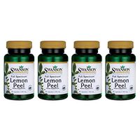 Swanson Full Spectrum Lemon Peel 400 Milligrams 60 Capsules (4 Pack)