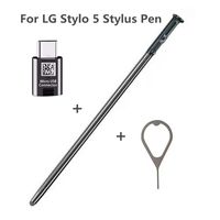 BSDTECH Stylo 5 Stylus Pen Replacement Part for LG Stylo 5 Q720 Q720MS Q720PS Q720CS LCD Touch Pen with C-Type Adapter+Eject Pin (Black)