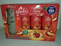 Glade Automatic Spray Starter Set, Cozy Cider Sipping, 3 Refills + 1 Sprayer