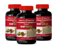 Stress Relief Supplement for Women - Hemp Seed Oil Organic 1000 mg - Dietary Supplement - Hemp Oil for Pain Relief 1000 mg - 3 Bottles 360 Liquid Capsules