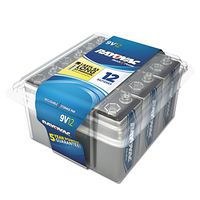 Rayovac A160412PPK Alkaline Battery, 9V, 12/Pack