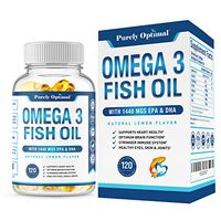 Premium Omega 3 Fish Oil Supplement 2400mg - Burpless Fish Oil Omega 3 Pills w/ 1440mg EPA & DHA, Supports Heart Health, Brain Function, Immune System & Eye Health - Lemon Flavor, Non-GMO 120 Softgels