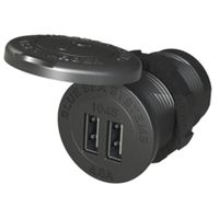 Blue Sea 1045 12/24V Dual USB Charger - 1-1/8 Socket Mount consumer electronics Electronics
