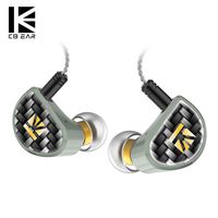 HiFi in Ear Monitor, KBEAR Diamond in Ear Earphone, Diamond-Like Carbon (DLC) Coated PET Dynamic Driver Equipped Monitor Earphone, Earbuds with CNC Metal Shell 2PIN Cable in Ear Headphone - Green