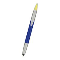 Logotastic 3-In-1 Pen With Highlighter and Stylus - Blue - (Case Pack of 250)
