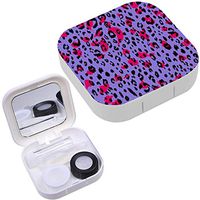 Portable Contact Lens Case Box Travel Kit Mirror + Bottle + Tweezers Container Holder [ Colorful Animal ]