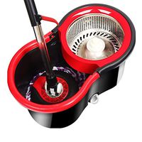 Stainless Steel Luxury 360 Rotating Mop and Bucket Floor Cleaning System Environmentally Friendly PP Material Appearance 4 Microfiber Mop Head