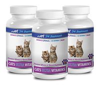 PET SUPPLEMENTS cat Wellness Center - Cats Ultra Vitamins - Premium Vitamins and Minerals - CHEWABLE - cat Calcium - 3 Bottle (360 Chews)