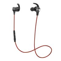 TaoTronics Bluetooth Headphones [2019 Upgrade] Wireless 5.0 Magnetic Earbuds Snug Fit for Sports with CVC 8.0 Built in Mic TT-BH07 (IPX6 Waterproof, aptX Stereo, 9 Hours Playtime) Red