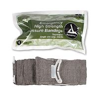 Case of 100 Trauma Pressure Dressing with Closure Bar, Gray. 4" Width Standard Compression for The First aid Application. Emergency Compression Bandage. Wound Dressing. Single use. Latex-Free.