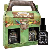 Poo-Pourri Before-You-Go Toilet Spray, Gone Flushin Set of 2, Smoky Woods & Trap-A-Crap Scent, Includes 1.4 Ounce Royal Flush Bottle
