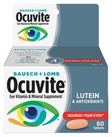 Bausch + Lomb Ocuvite Eye Vitamin and Mineral Supplement with Lutein, 60 Count Bottle