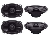 4) ROCKFORD FOSGATE P1462 4x6" 280W 2-Way Full Range PUNCH Car Audio Speakers