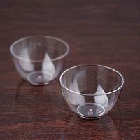 Clear Mini Petite Round 2Oz Disposable Dessert Bowl