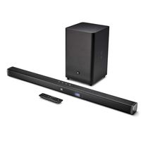 JBL Bar 2.1 Home Theater Starter System with Soundbar and Wireless Subwoofer with Bluetooth (Renewed)