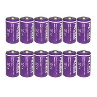 1/2AA Size 3.6V Lithium/SOCL2 Batteries ER14250 Count:Pcs 12