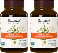 Himalaya LiverCare (2 Pack) 180 VCaps for Liver Detox, Liver Cleanse and Regeneration 375mg