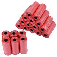 20 Rolls Pet Waste Garbage Bags, Dog Cat Waste Collection Clean Poop Bags(Red)