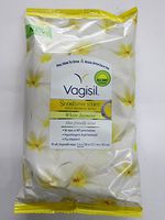 Vagisil Scentsitive Scents Daily Intimate Wipes, White Jasmine, 30 Wipes (Pack of 2)