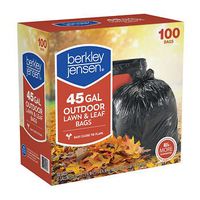 Berkley Jensen 1mil Outdoor Lawn & Leaf Bags, 45-gal., 100 ct.
