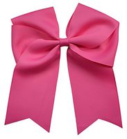 Funny Girl Designs Extra Large Classic Uniform Cheer Bow - Choose Your Color! (Hot Pink)
